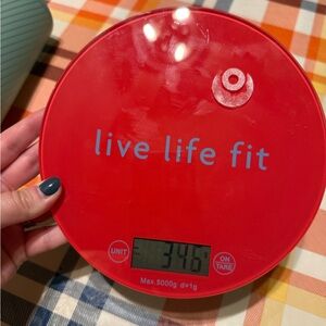 Red live life fit Digital Kitchen Scale
